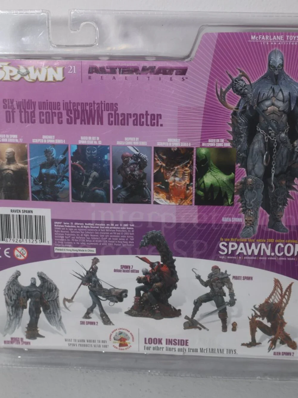 RAVEN SPAWN Action Figure Spawn Alternate Realities series 21 - 2002 Mcfarlane